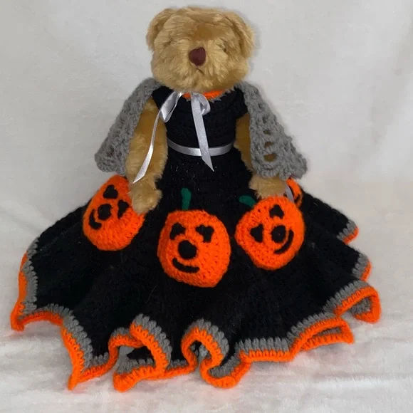 Halloween Bear. Handmade. Crochet - Picture 1 of 5